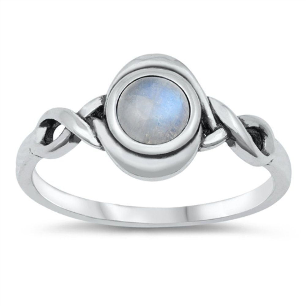 Sterling Silver opal moonstone ring RO150697-ML-2